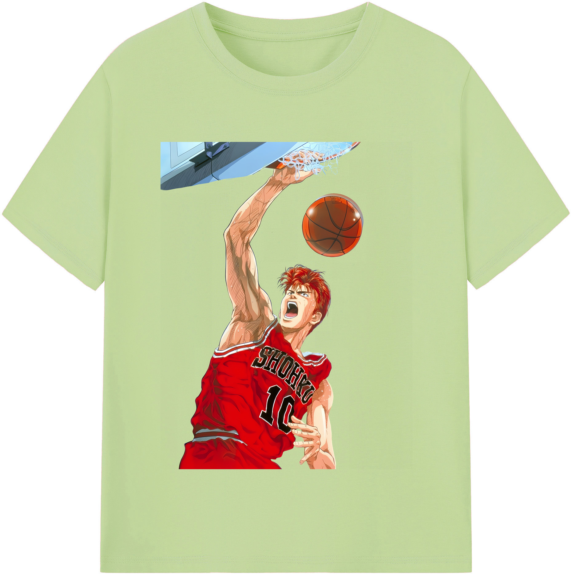 （画像用） SLAM DUNK／スラムダンク 綿100％半袖Tシャツ（フロントプリント）